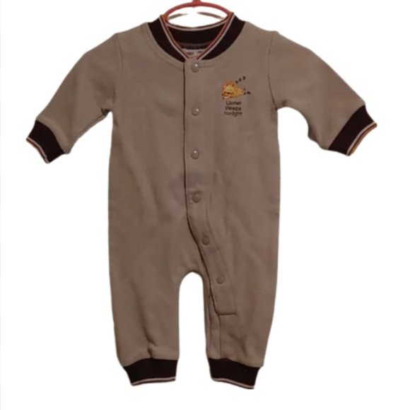 NWT Please mum Newborn sleeper one piece onesie  Lionel sleeps tonight - Picture 1 of 12